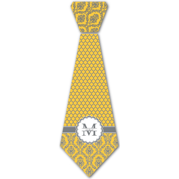 Custom Damask & Moroccan Iron On Tie - 4 Sizes w/ Name and Initial