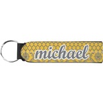 Damask & Moroccan Neoprene Keychain Fob (Personalized)