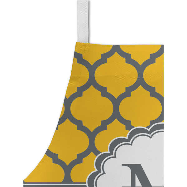 Damask & Moroccan Kid's Aprons - Detail