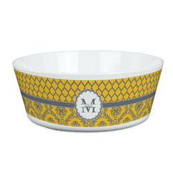 Damask & Moroccan Kid's Bowl (Personalized)