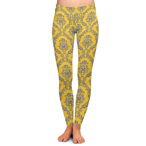 Custom Damask & Moroccan Ladies Leggings - Extra Large