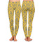 Damask & Moroccan Ladies Leggings - Front and Back