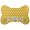 Damask & Moroccan Bone Shaped Dog Food Mat (Personalized)