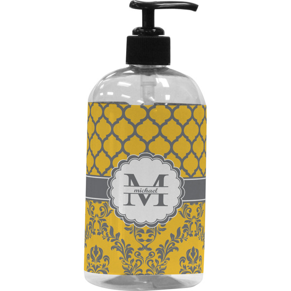 Custom Damask & Moroccan Plastic Soap / Lotion Dispenser (Personalized)