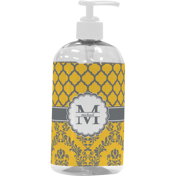 Damask & Moroccan Large Liquid Dispenser (16 oz) - White