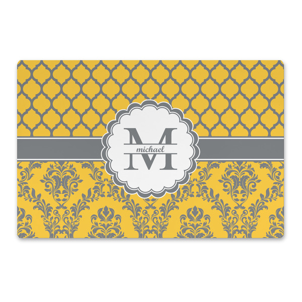 Custom Damask & Moroccan Large Rectangle Car Magnet (Personalized)