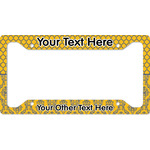 Damask & Moroccan License Plate Frame - Style A (Personalized)