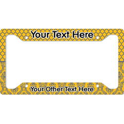 Damask & Moroccan License Plate Frame (Personalized)
