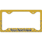 Damask & Moroccan License Plate Frame - Style C (Personalized)