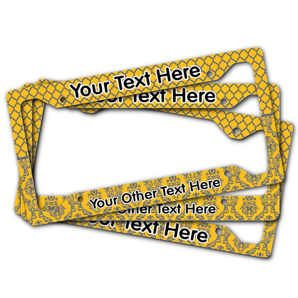 Damask & Moroccan License Plate Frames - (PARENT MAIN)