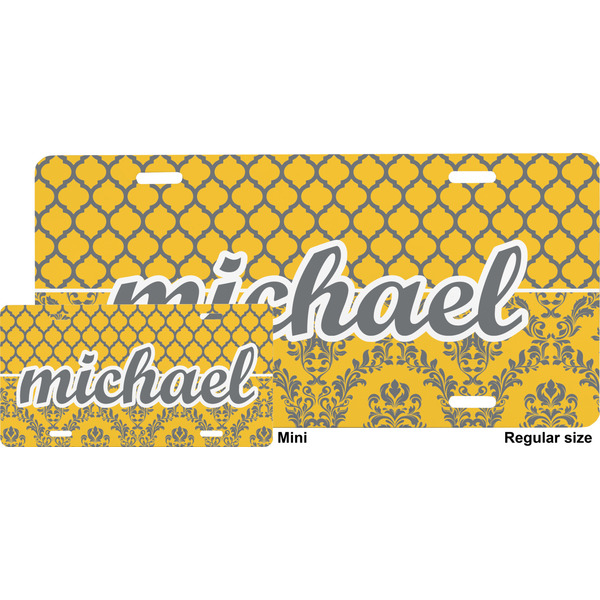 Damask & Moroccan License Plate (Sizes)