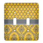 Damask & Moroccan Light Switch Cover (2 Toggle Plate)