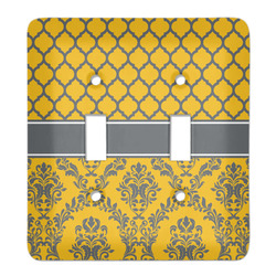 Damask & Moroccan Light Switch Cover (2 Toggle Plate)