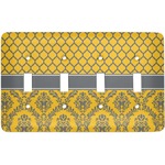 Damask & Moroccan Light Switch Cover (4 Toggle Plate)