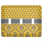 Damask & Moroccan Light Switch Cover (3 Toggle Plate)