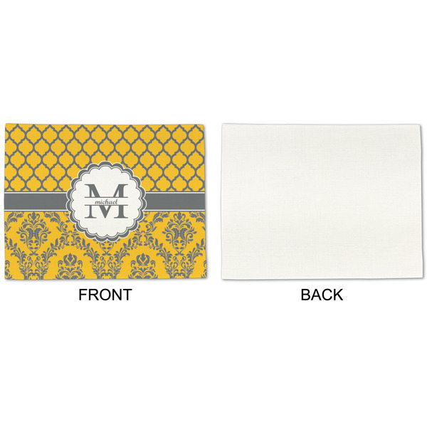 Damask & Moroccan Linen Placemat - APPROVAL Single (single sided)
