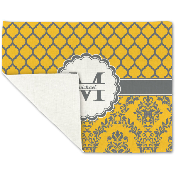 Damask & Moroccan Linen Placemat - Folded Corner (single side)