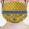 Damask & Moroccan Mask - Pleated (new) Front View on Girl