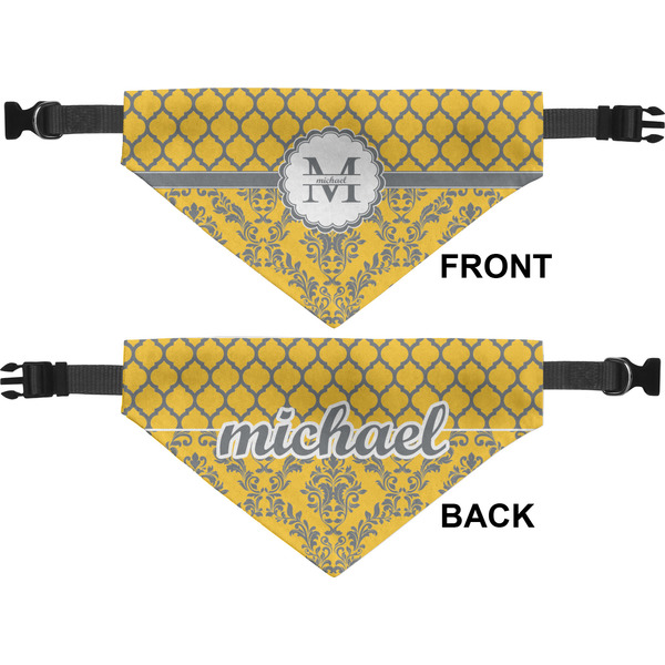 Damask & Moroccan Medium Dog Bandana Approval