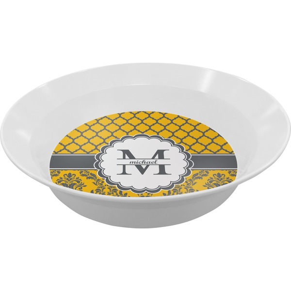 Custom Damask & Moroccan Melamine Bowl - 12 oz (Personalized)