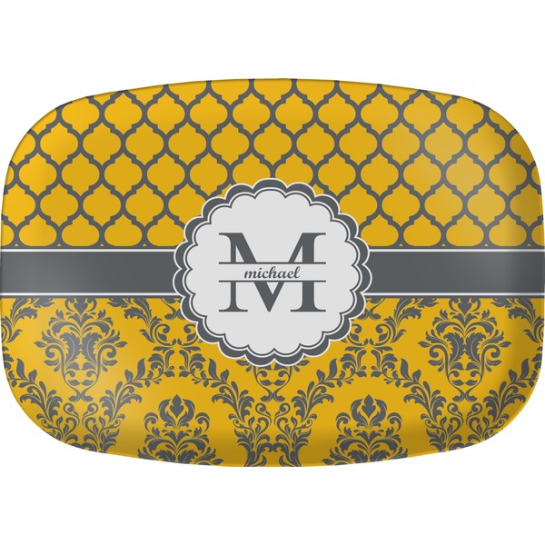 Custom Damask & Moroccan Melamine Platter (Personalized)
