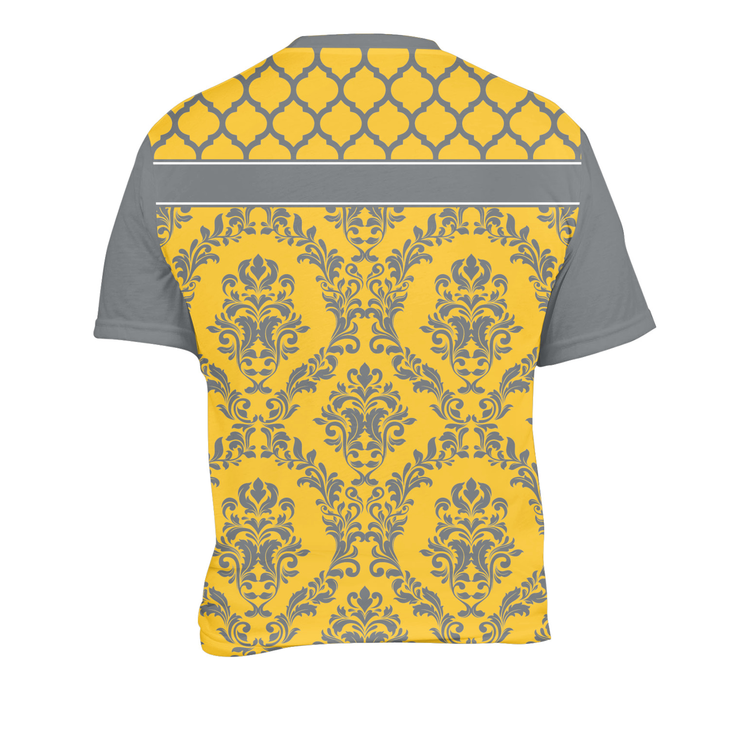 Damask & Moroccan Men's Crew TShirt X Large (Personalized