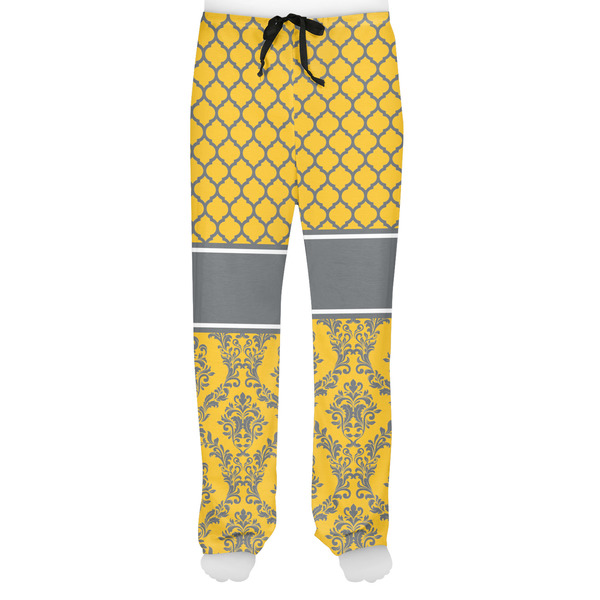 Damask & Moroccan Men's Pjs Front - on model