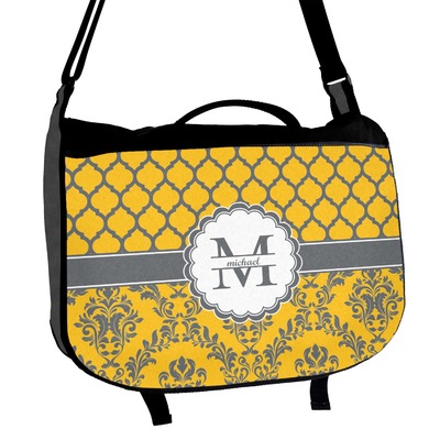 Damask & Moroccan Messenger Bag (Personalized)