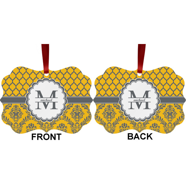 Damask & Moroccan Metal Benilux Ornament - Front and Back (APPROVAL)