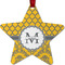 Damask & Moroccan Metal Star Ornament - Front