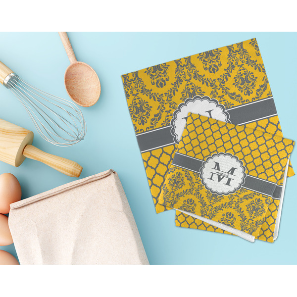 Damask & Moroccan Microfiber Dish Rag - LIFESTYLE