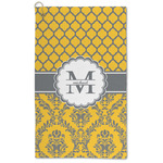 Damask & Moroccan Microfiber Golf Towel - Large (Personalized)