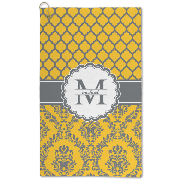 Custom Damask & Moroccan Microfiber Golf Towel (Personalized)
