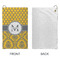 Damask & Moroccan Microfiber Golf Towels - Small - APPROVAL