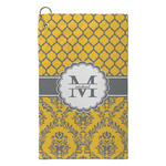 Damask & Moroccan Microfiber Golf Towel - Small (Personalized)