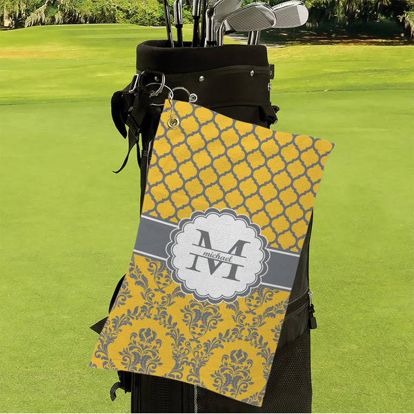 Damask & Moroccan Microfiber Golf Towels - LIFESTYLE