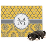 Damask & Moroccan Dog Blanket (Personalized)