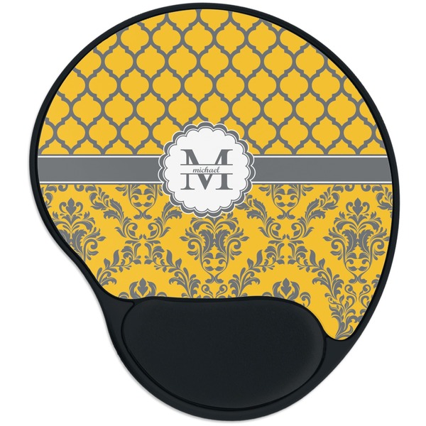 Custom Damask & Moroccan Mouse Pad with Wrist Support