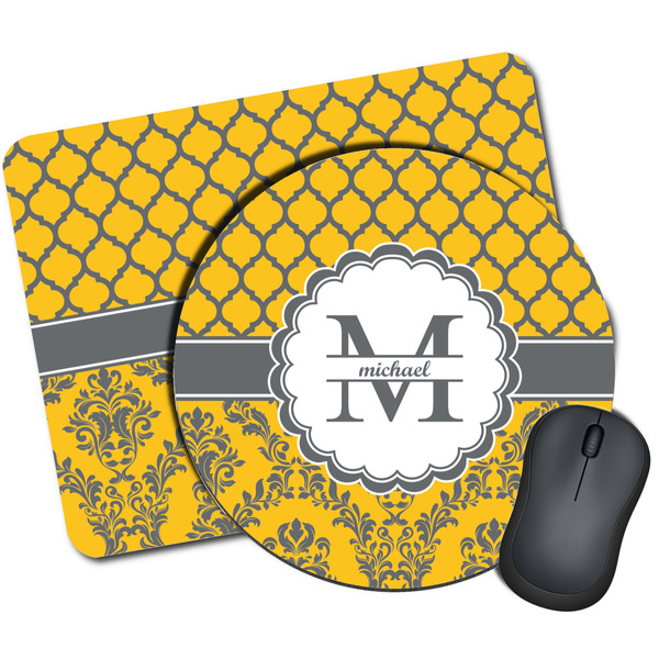 Custom Damask & Moroccan Mouse Pad (Personalized)