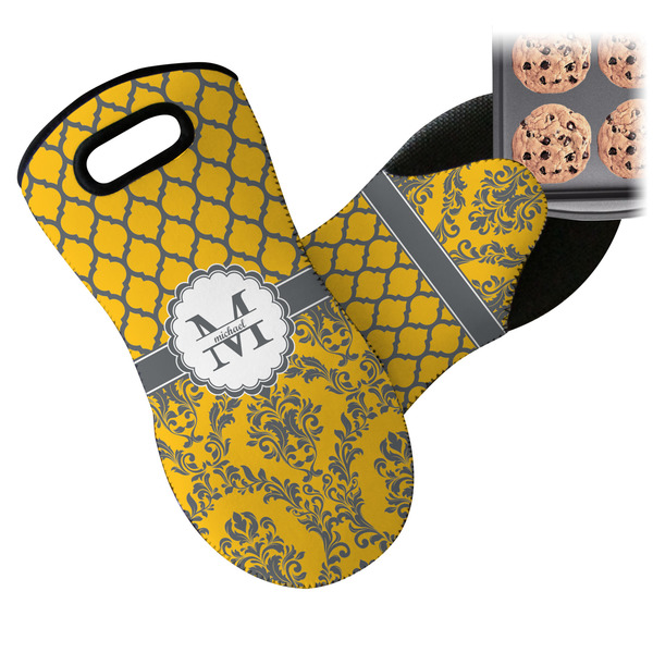 Damask & Moroccan Neoprene Oven Mitt