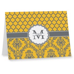 Damask & Moroccan Note cards (Personalized)