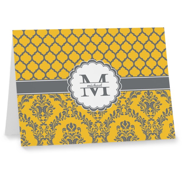 Custom Damask & Moroccan Note cards (Personalized)