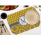 Damask & Moroccan Octagon Placemat - Single front (LIFESTYLE) Flatlay