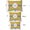 Damask & Moroccan Outdoor Dog Beds - SIZE CHART