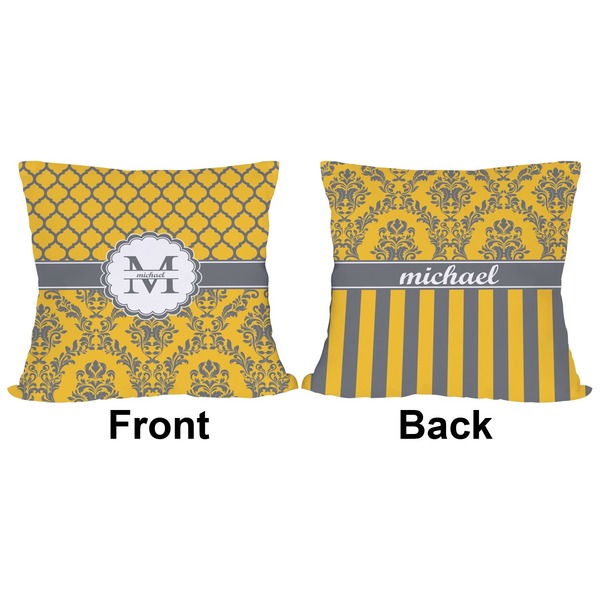 Damask & Moroccan Outdoor Pillow - 18x18