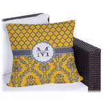 Damask & Moroccan Outdoor Pillow (Personalized)