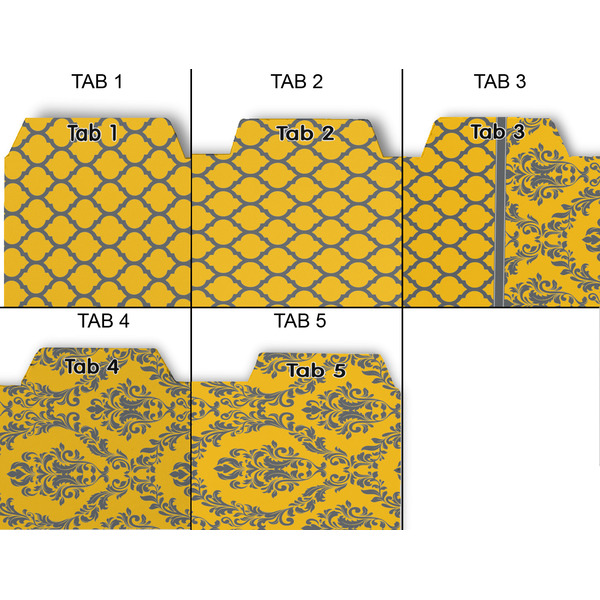 Damask & Moroccan Page Dividers - Set of 5 - Approval