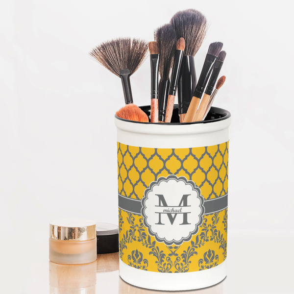 Damask & Moroccan Pencil Holder - LIFESTYLE makeup