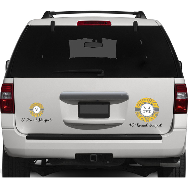 Damask & Moroccan Personalized Car Magnets on Ford Explorer