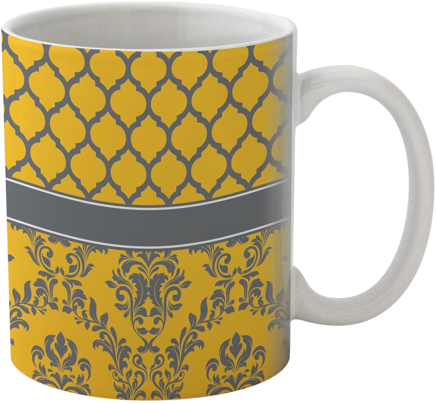 Damask & Moroccan Coffee Mug (Personalized) YouCustomizeIt